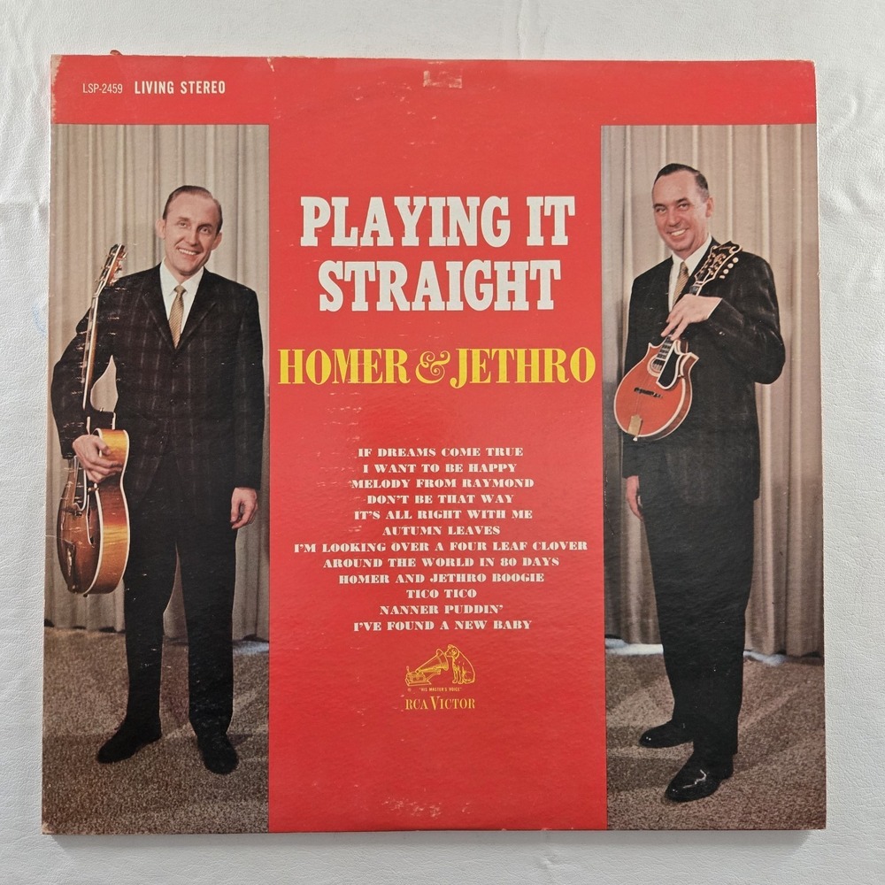 Homer & Jethro Playing It Straight 1962 LP 12" Vinyl Record VG Tested LSP-2459